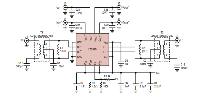Direct conversion orthogonal demodulator optimized for high linearity ...